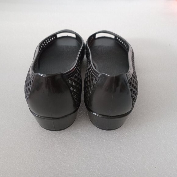 Marc Jacobs Jelly Shoes Blue Low Heel Sandals Size 7.5 - Picture 2 of 7